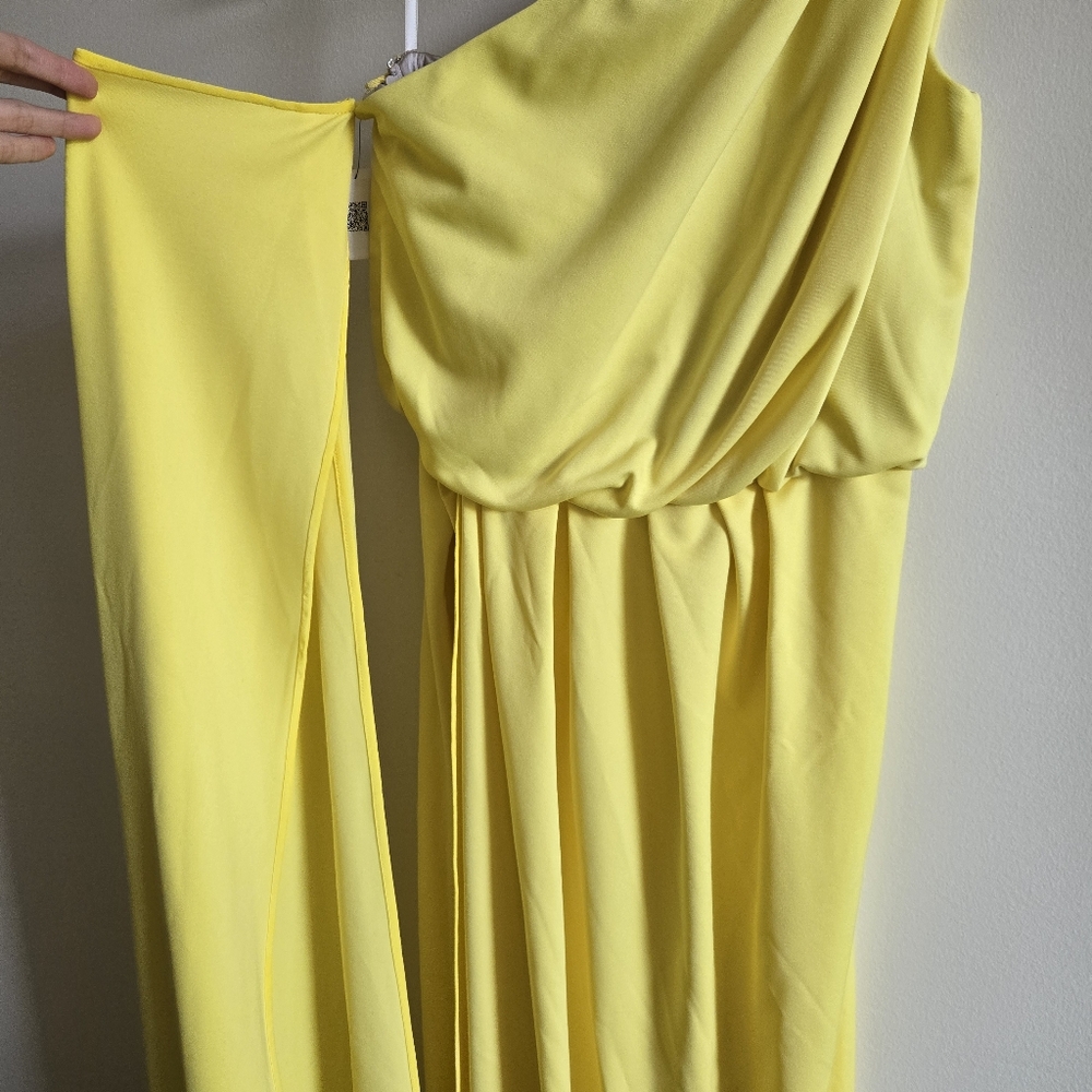MARC JACOBS RUNWAY I NWT US 4 One Shoulder Gown I canary yellow - Picture 4 of 14